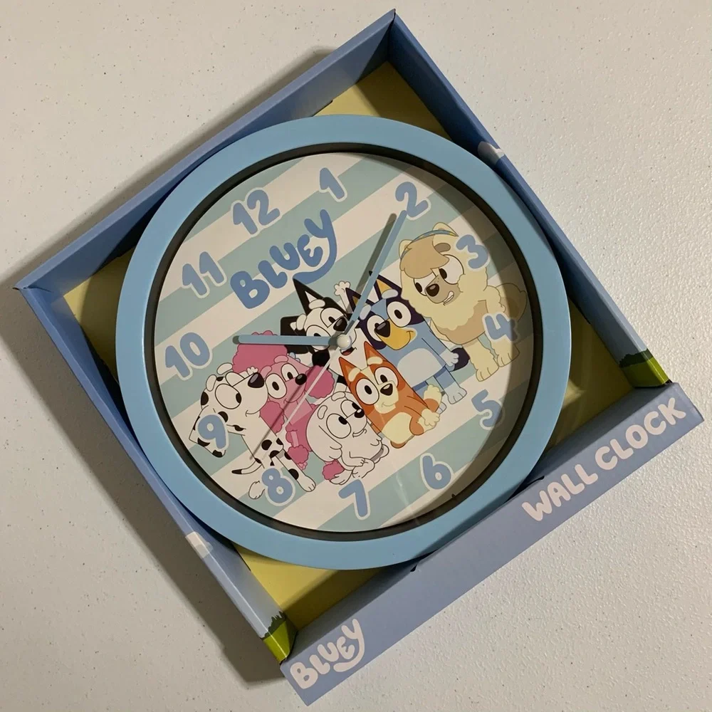 Bluey and Friends Analog Wall Clock-New in Box